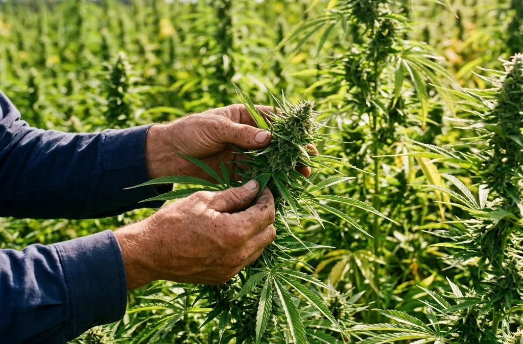 Industrial hemp crop cultivation