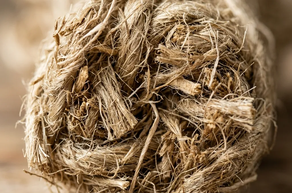 Mechanical processing of natural hemp fibers
